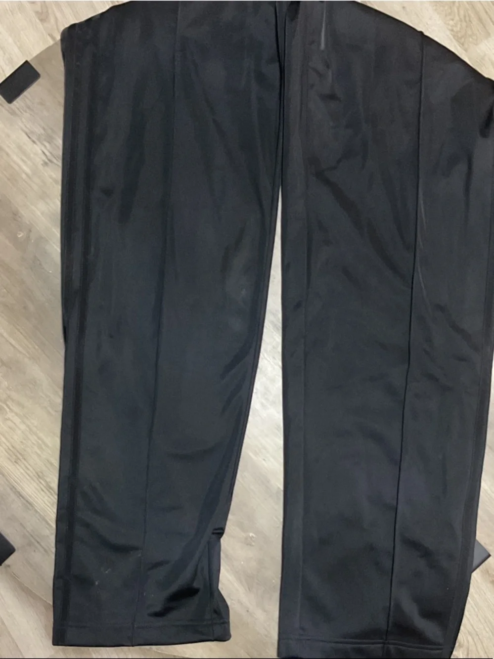 adidas Black Track Sweatpants with Zipper Pockets